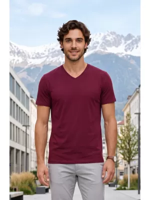 Herren-T-Shirt ALTISPORT NoPrint NP/ALM007 GRANAT