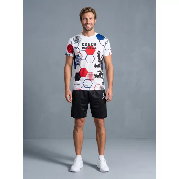  Hochwertiges Funktions-T-Shirt für Herren ALTISPORT x CZE VOJ/ALM036TR01 HEXA WEIß 