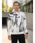 Premium-Sweatshirt für Herren ALTISPORT VOJ/ALM010MI01 SCHWARZ UND WEIß