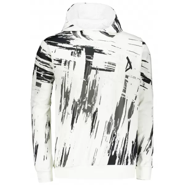  Premium-Sweatshirt für Herren ALTISPORT VOJ/ALM010MI01 SCHWARZ UND WEIß 