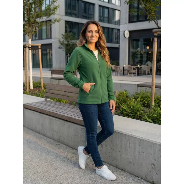  Fleece-Sweatshirt für Damen ALTISPORT NP/ALW405 FLASCHENGRÜN 