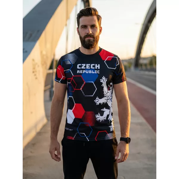  Hochwertiges Funktions-T-Shirt für Herren ALTISPORT x CZE VOJ/ALM036TR01 HEXA-GESICHT 