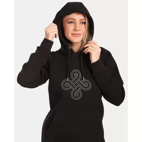  Erweitertes Damen-Sweatshirt KILPI HEYDEN-W VL0216KI SCHWARZ 