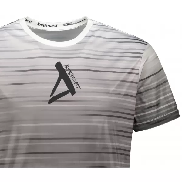  Premium-T-Shirt für Herren ALTISPORT VOJ/ALM031TR01 SCHWARZ UND WEIß 