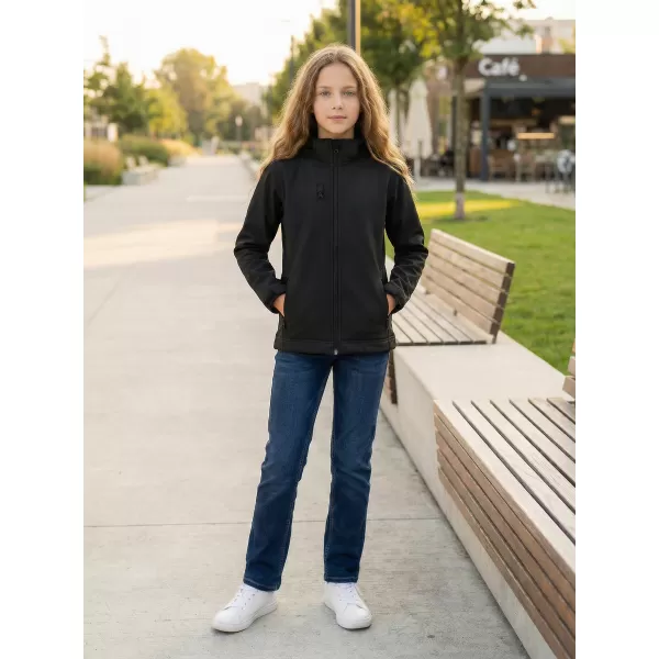  Softshelljacke für Kinder ALTISPORT NP/ALK535 SCHWARZ 