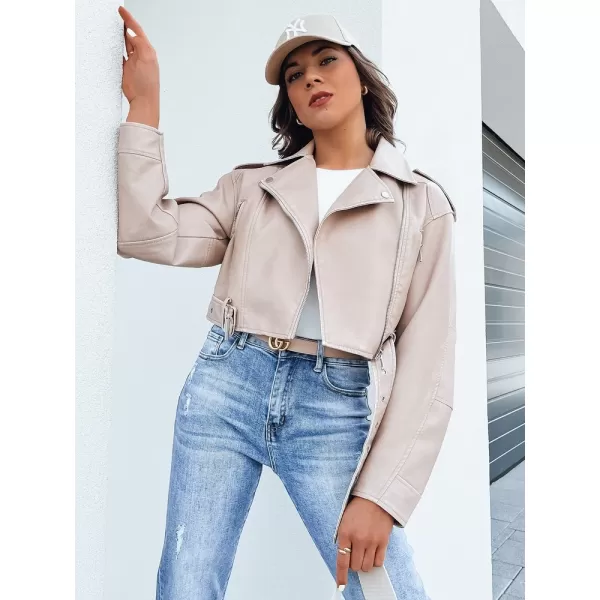  Lederjacke DSTREET BADEN TY4336 BEIGE 