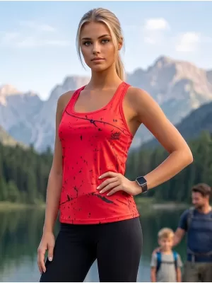 Hochwertiges Funktions-Tanktop für Damen ALTISPORT VOJ/ALW034TIL01 ROT