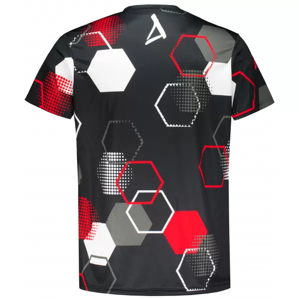  Funktionelles Premium-T-Shirt für Herren ALTISPORT VOJ/ALM037TR01 SCHWARZ UND ROT 