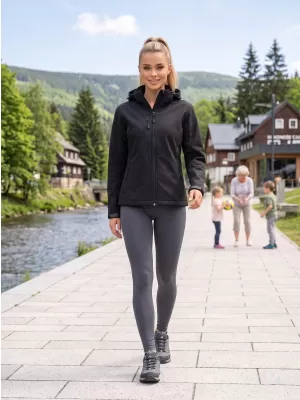 Softshelljacke für Damen ALTISPORT NP/ALW125 SCHWARZ