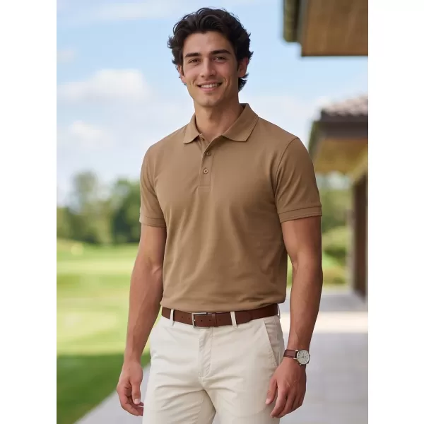 Herren-T-Shirt mit Kragen ALTISPORT NP/ALM302 SANDIG 