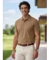 Herren-T-Shirt mit Kragen ALTISPORT NP/ALM302 SANDIG