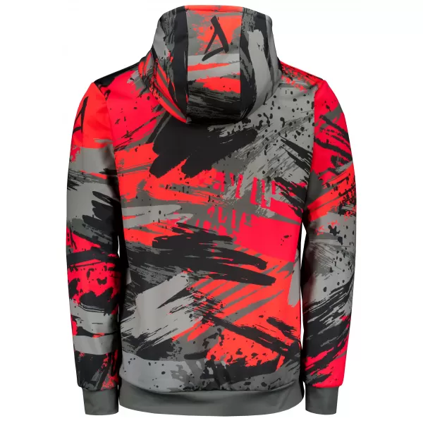  Premium-Sweatshirt für Herren ALTISPORT VOJ/ALM014MI01 SCHWARZ UND ROT 