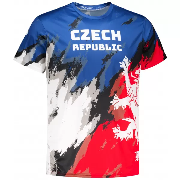  Hochwertiges Funktions-T-Shirt für Herren ALTISPORT x CZE VOJ/ALM036TR01 STREIFEN 