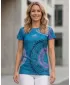 Hochwertiges Funktions-T-Shirt für Damen ALTISPORT VOJ/ALW033TR01 PETROL/ROSA