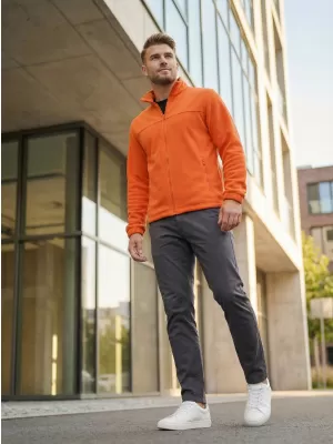 Fleece-Sweatshirt für Herren ALTISPORT NP/ALM105 ORANGE
