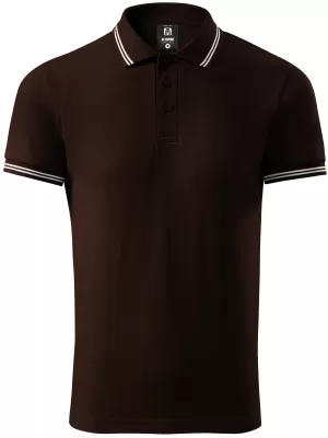 Herren-T-Shirt mit Kragen ALTISPORT NP/ALM921 KAFFEE