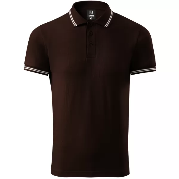  Herren-T-Shirt mit Kragen ALTISPORT NP/ALM921 KAFFEE 
