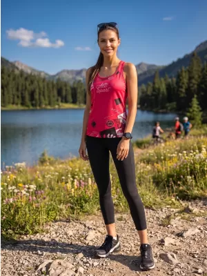 Hochwertiges Funktions-Tanktop für Damen ALTISPORT VOJ/ALW009TIL01 ROT