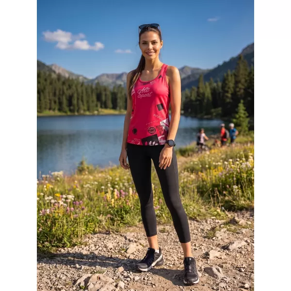 Hochwertiges Funktions-Tanktop für Damen ALTISPORT VOJ/ALW009TIL01 ROT 