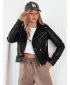 Lederjacke DSTREET ERIETA TY4197 SCHWARZ