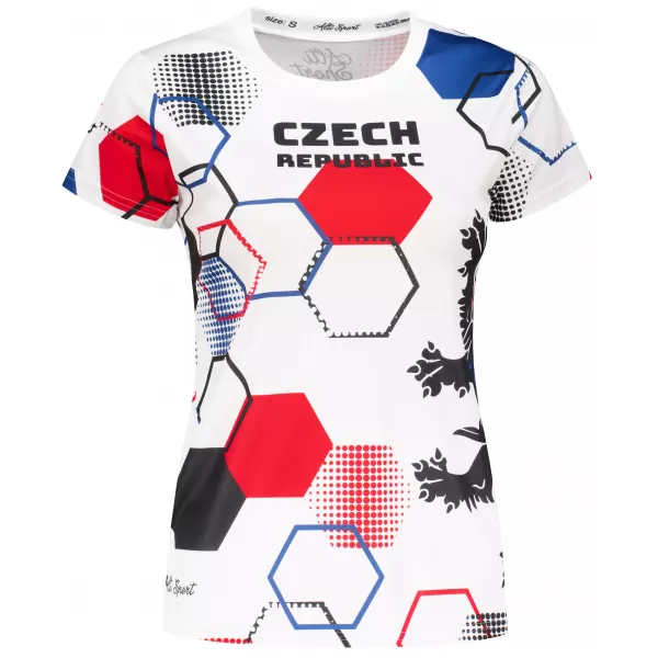  Hochwertiges Funktions-T-Shirt für Damen ALTISPORT x CZE VOJ/ALW036TR01 HEXA WEIß 