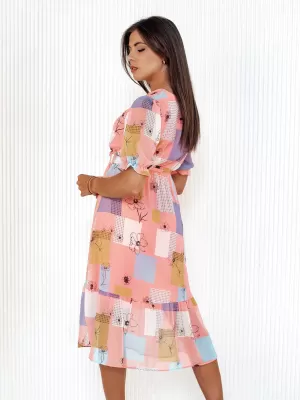 Kleid DSTREET BLOSSOM LOVE EY2522 ROSA