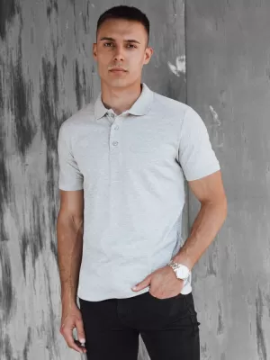 Herren t -Shirt mit einem Kragen DSTREET PX0597 HELLGRAU
