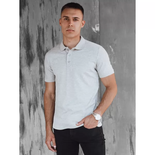  Herren t -Shirt mit einem Kragen DSTREET PX0597 HELLGRAU 