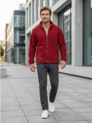 Fleece-Sweatshirt für Herren ALTISPORT NP/ALM105 MARLBORO-ROT