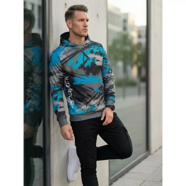  Premium-Sweatshirt für Herren ALTISPORT VOJ/ALM014MI01 SCHWARZ/KEROSIN 