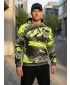 Premium-Sweatshirt für Herren ALTISPORT VOJ/ALM014MI01 SCHWARZ UND GRÜN