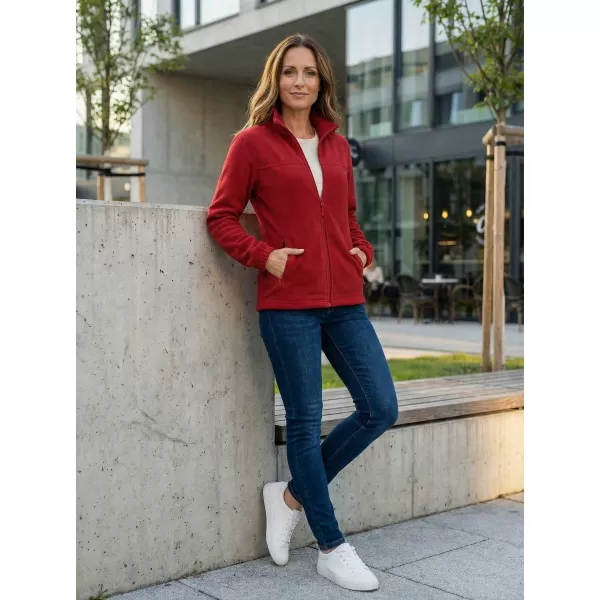  Fleece-Sweatshirt für Damen ALTISPORT NP/ALW405 MARLBORO-ROT 