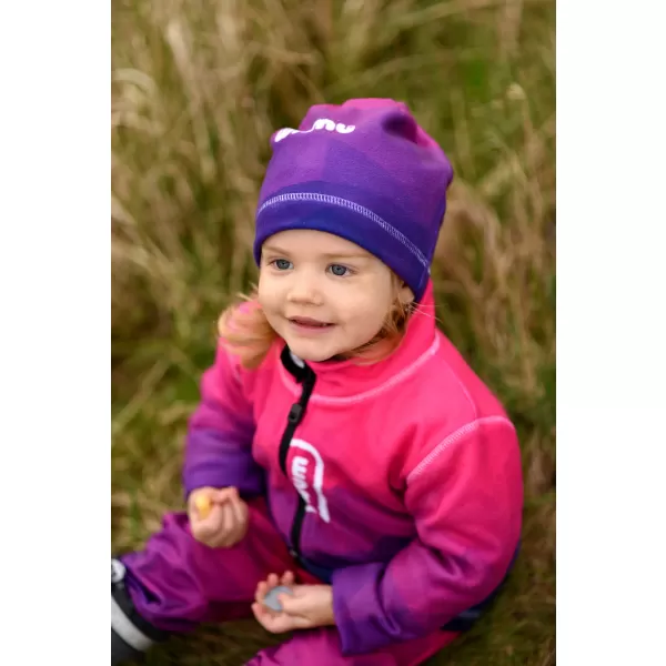  Fleece-Sweatshirt für Kinder WAMU MOZAIKA FIALOVÁ GRÜN 