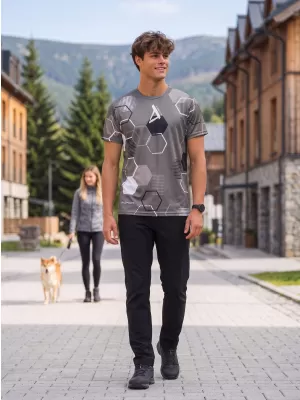 Funktionelles Premium-T-Shirt für Herren ALTISPORT VOJ/ALM037TR01 GRAU