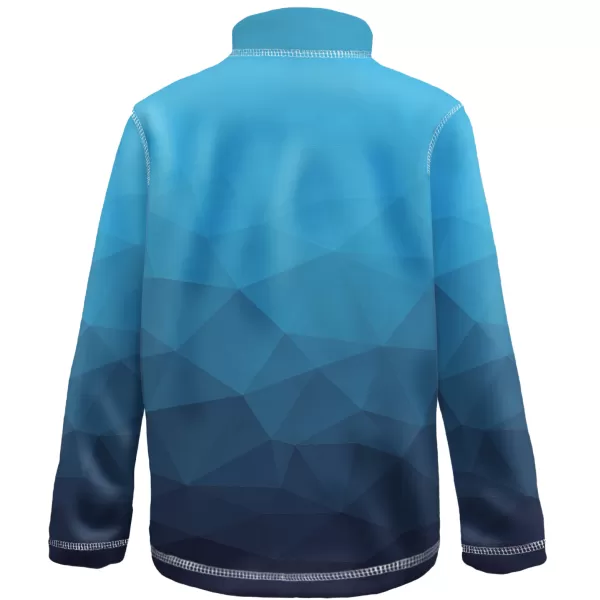  Fleece-Sweatshirt für Kinder WAMU MOZAIKA BLAU 