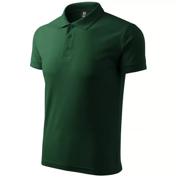  Herren-T-Shirt mit Kragen ALTISPORT NP/ALM302 DUNKELGRÜN 