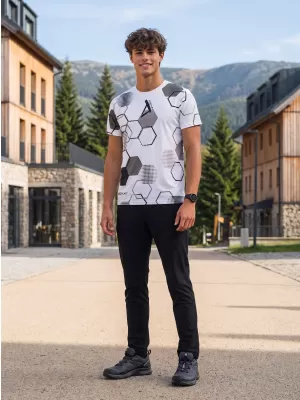 Funktionelles Premium-T-Shirt für Herren ALTISPORT VOJ/ALM037TR01 WEIß