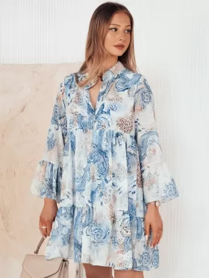Kleid DSTREET PRINSA EY2477 HELLBLAU