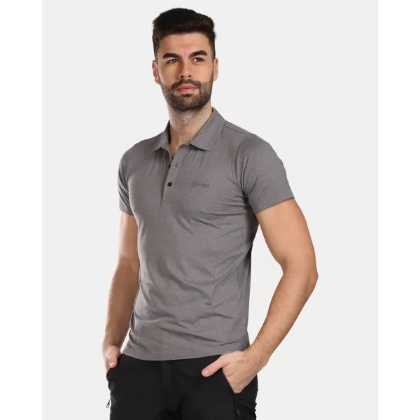  Herren-T-Shirt mit Kragen KILPI GIVRY-M VM0304KI SCHWARZ 