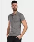 Herren-T-Shirt mit Kragen KILPI GIVRY-M VM0304KI SCHWARZ