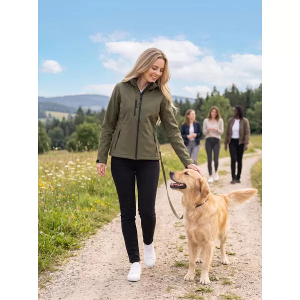  Softshelljacke für Damen ALTISPORT NP/ALW125 MILITÄR 