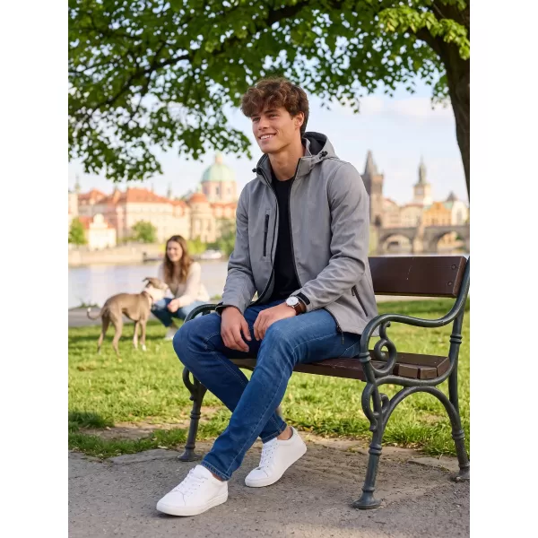  Herren-Softshelljacke ALTISPORT NP/ALM225 STAHLGRAU 