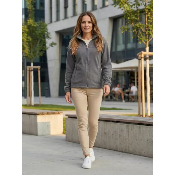  Fleece-Sweatshirt für Damen ALTISPORT NP/ALW405 STAHLGRAU 