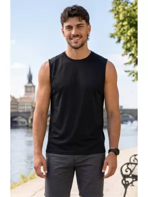 Funktions-Tanktop für Herren ALTISPORT NoPrint NP/ALM028 SCHWARZ