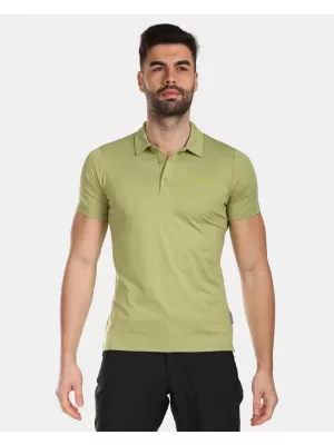 Herren-T-Shirt mit Kragen KILPI OLIVA-M VM0326KI GRÜN