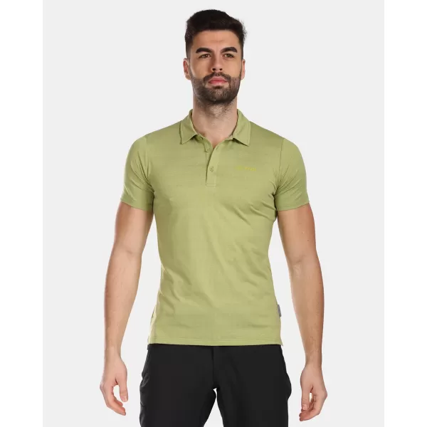  Herren-T-Shirt mit Kragen KILPI OLIVA-M VM0326KI GRÜN 