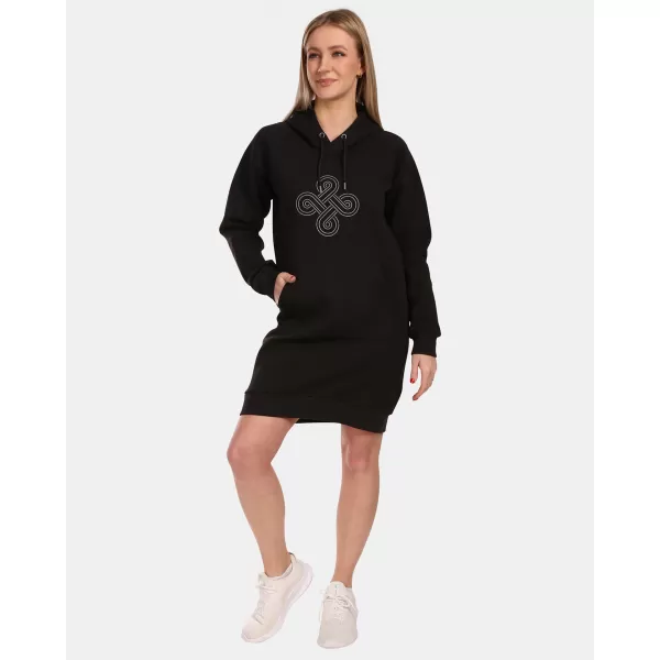  Erweitertes Damen-Sweatshirt KILPI HEYDEN-W VL0216KI SCHWARZ 