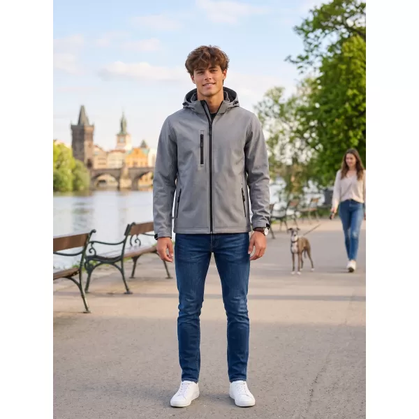  Herren-Softshelljacke ALTISPORT NP/ALM225 STAHLGRAU 