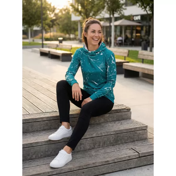  Hochwertiges Funktions-Sweatshirt für Damen ALTISPORT VOJ/ALW034MI01 SMARAGD 