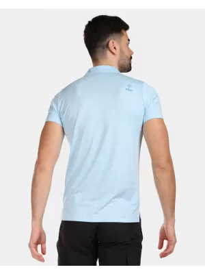 Herren-T-Shirt mit Kragen KILPI OLIVA-M VM0326KI HELLBLAU